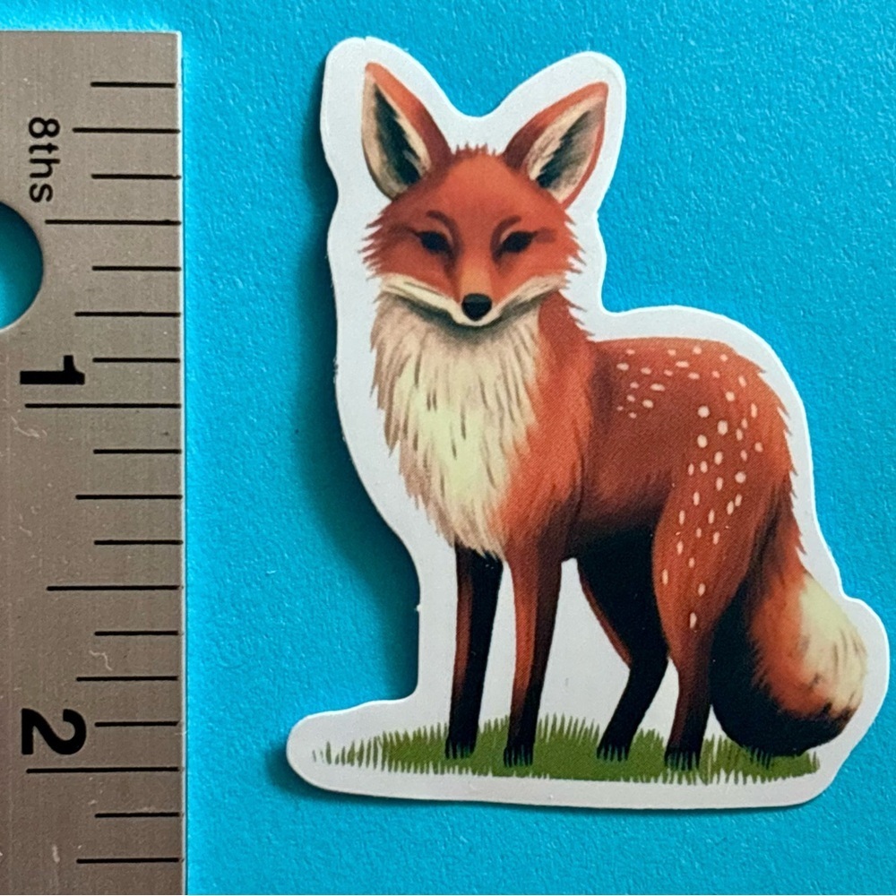 10/$10 Fox Aesthetic Sticker Waterproof  Vinyl Water Bottle Laptop Scrapbook